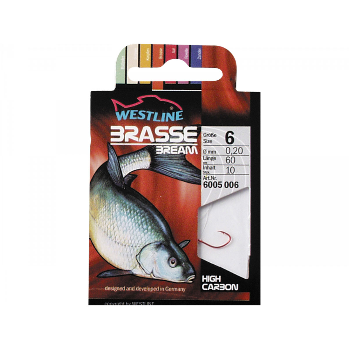 westline Brassenhaken geb Größe 12 westline Brassenhaken geb Größe 12