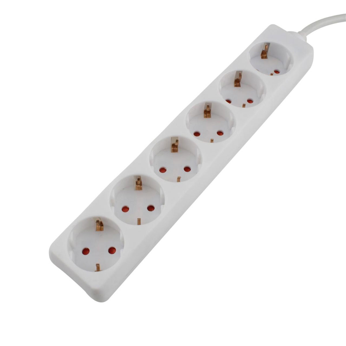 Unitec Steckdosenleiste 6-fach 3m weiß