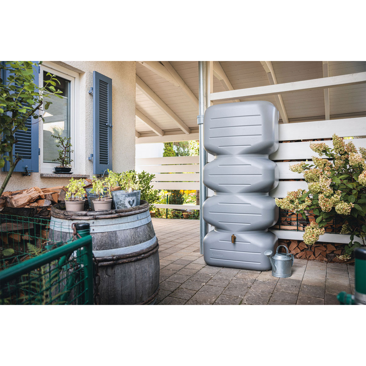 Garantia  Gartentank Cubus 700 Liter betongrau Bild 5