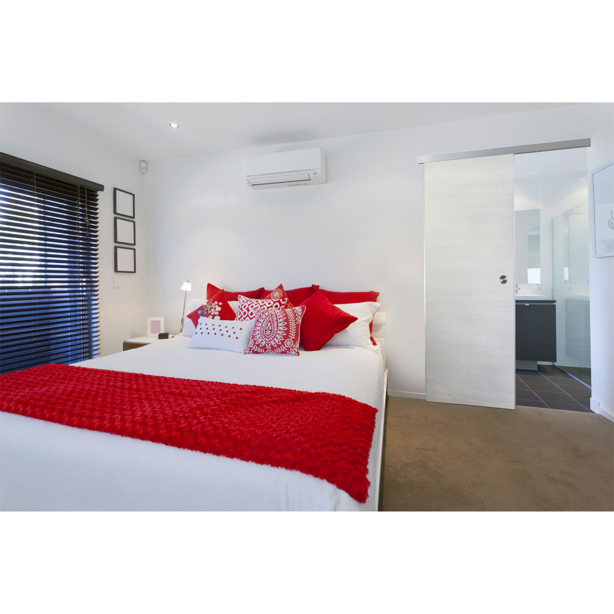 Grosfillex Schiebetür DoorInBox 87 x 217 Holz weiß Bild 2