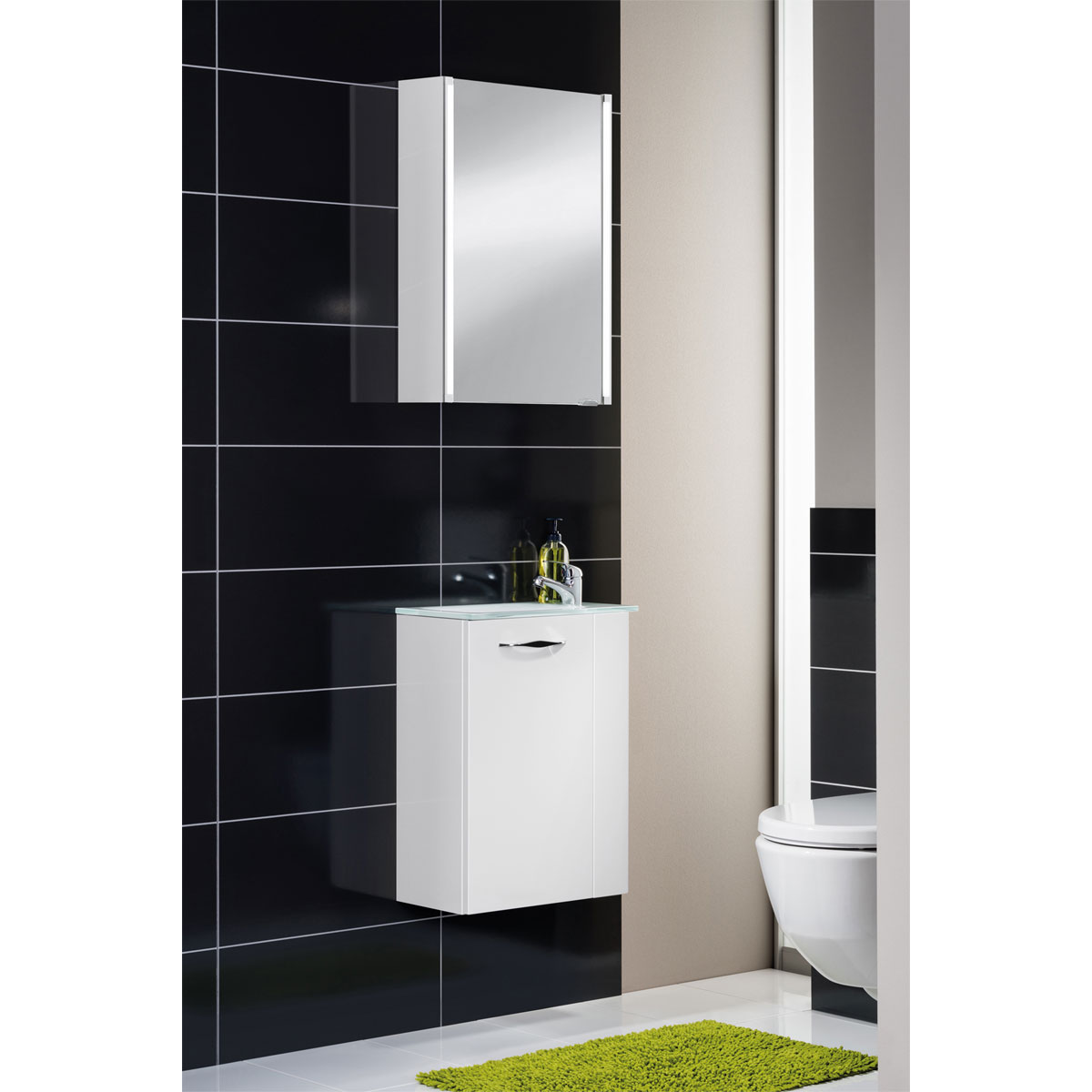 Fackelmann Mini-Waschtischunterschrank Sceno 44 x 60 x 24,5 cm weiß Bild 6