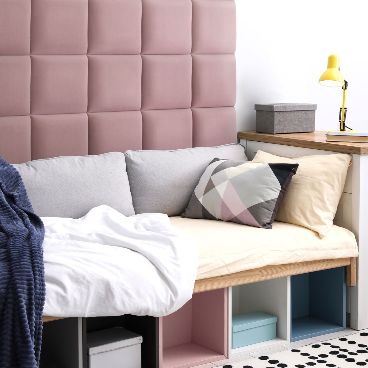 Mollis Polsterpaneele altrosa 30 x 30 cm Bild 4