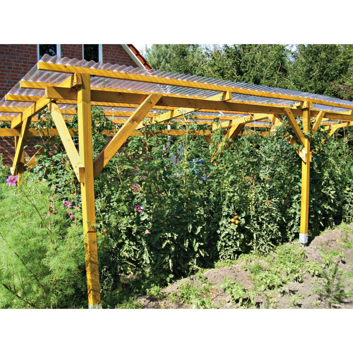 PVC Wellplatte Sinus transparent 120x80 cm Bild 3