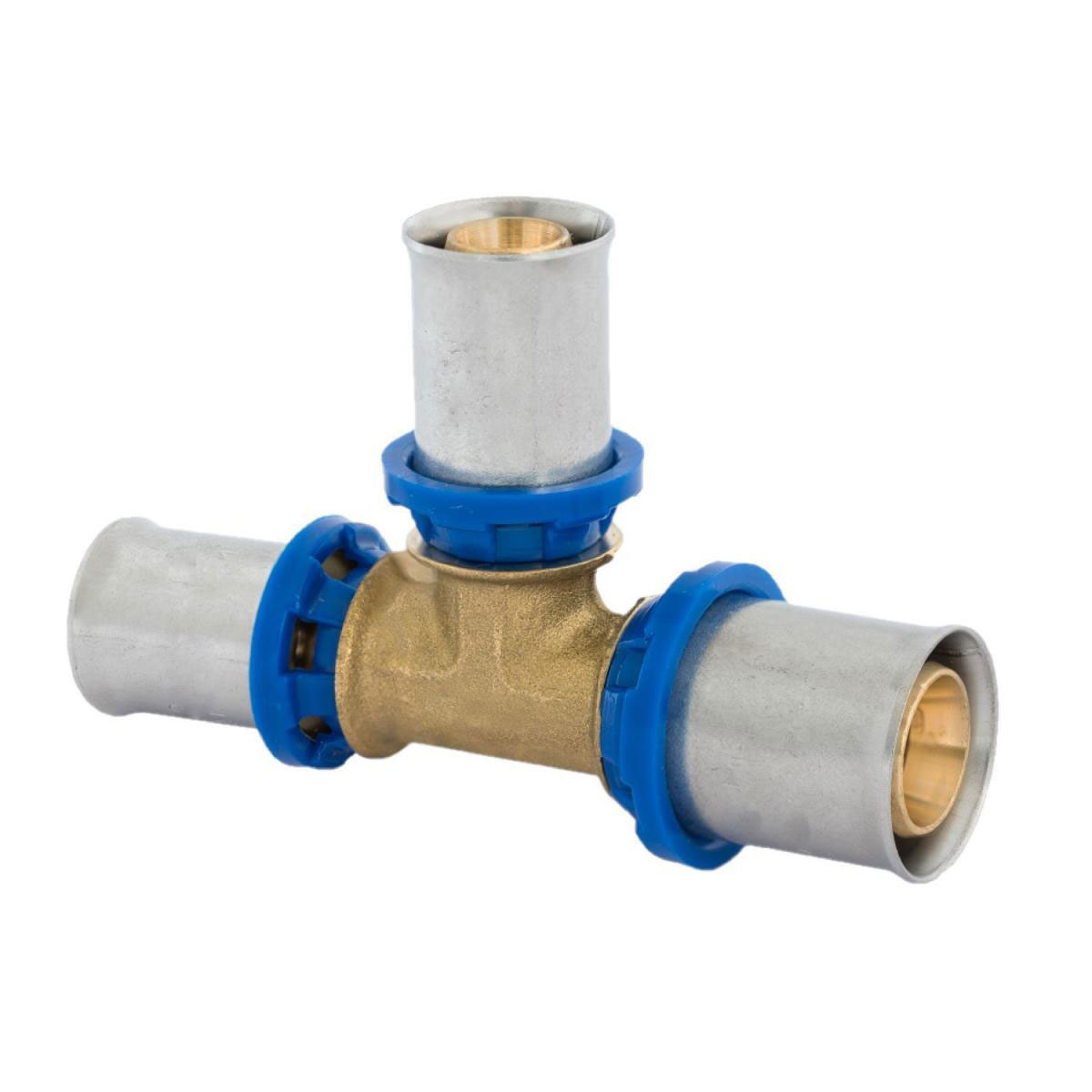 Kirchhoff T-Reduzierstück Pressfitting für Mehrschicht-Verbundrohr 26 x 20 x 26 mm Bild 1