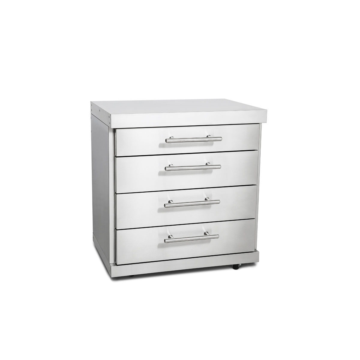 Edelstahl-Erweiterungsmodul mit 4 Schubladen