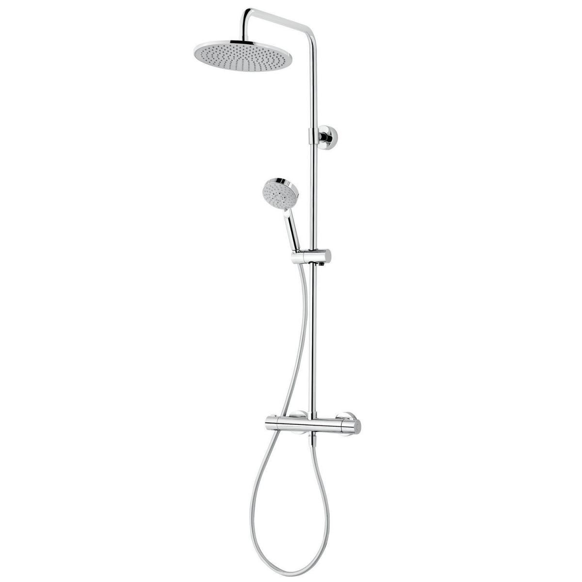 Schulte DuschMaster Rain III Mode Plus mit Thermostat Kopfbrause rund chrom Bild 1