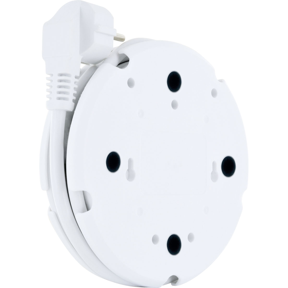 Schwaiger  Steckdosenleiste 4-fach mit 2-fach USB rund weiß Bild 4