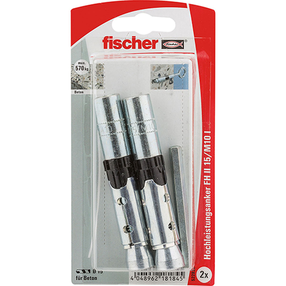 Fischer  Hochleistungsanker FH II 15/M10 I K Fischer  Hochleistungsanker FH II 15/M10 I K