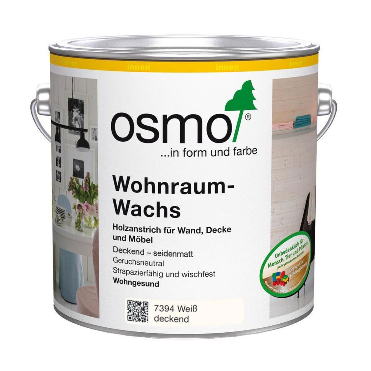 Osmo Wohnraum-Wachs Weiß deckend 2,5 L