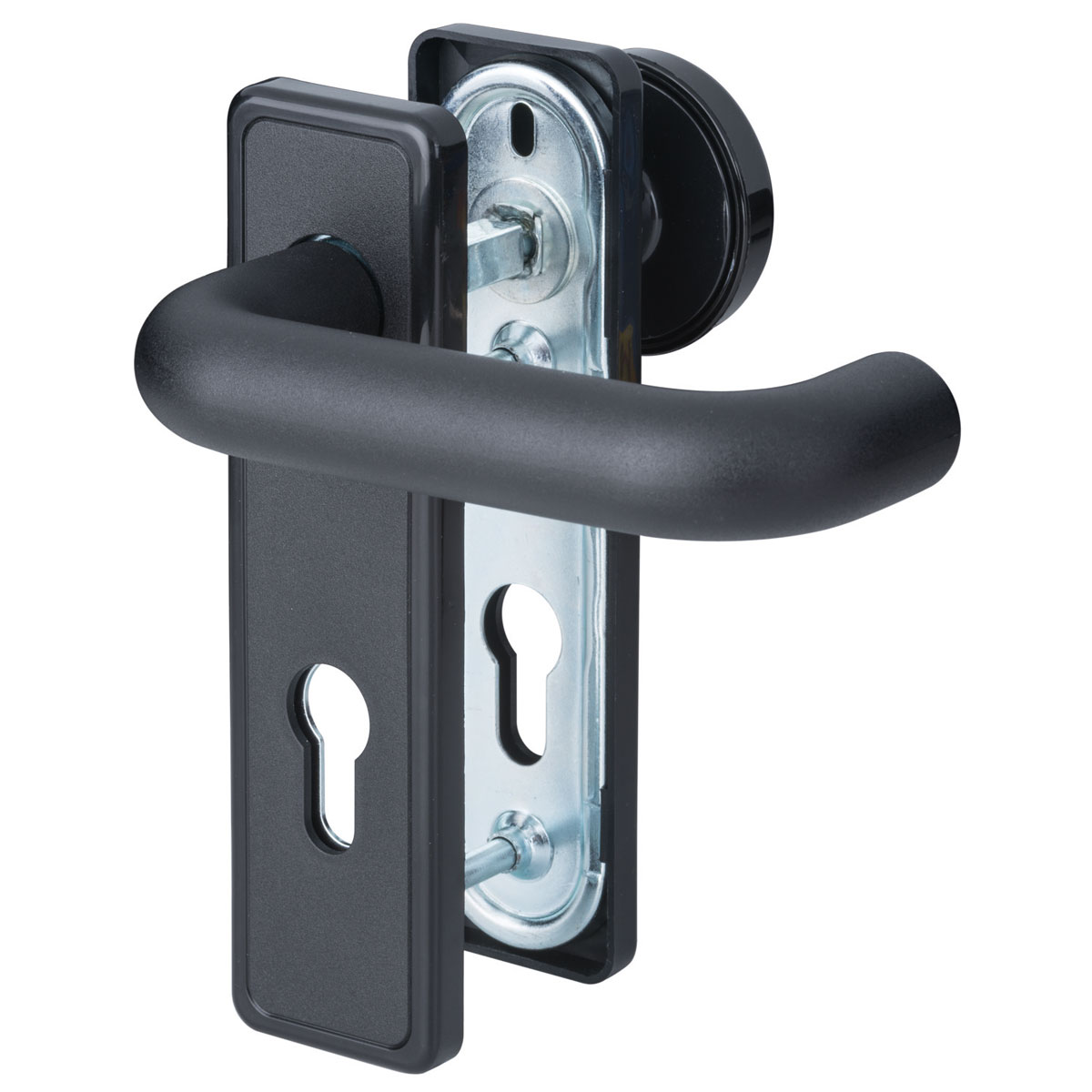 Alpertec Feuerschutzgarnitur Nylon Knopf/Drücker schwarz Alpertec Feuerschutzgarnitur Nylon Knopf/Drücker schwarz