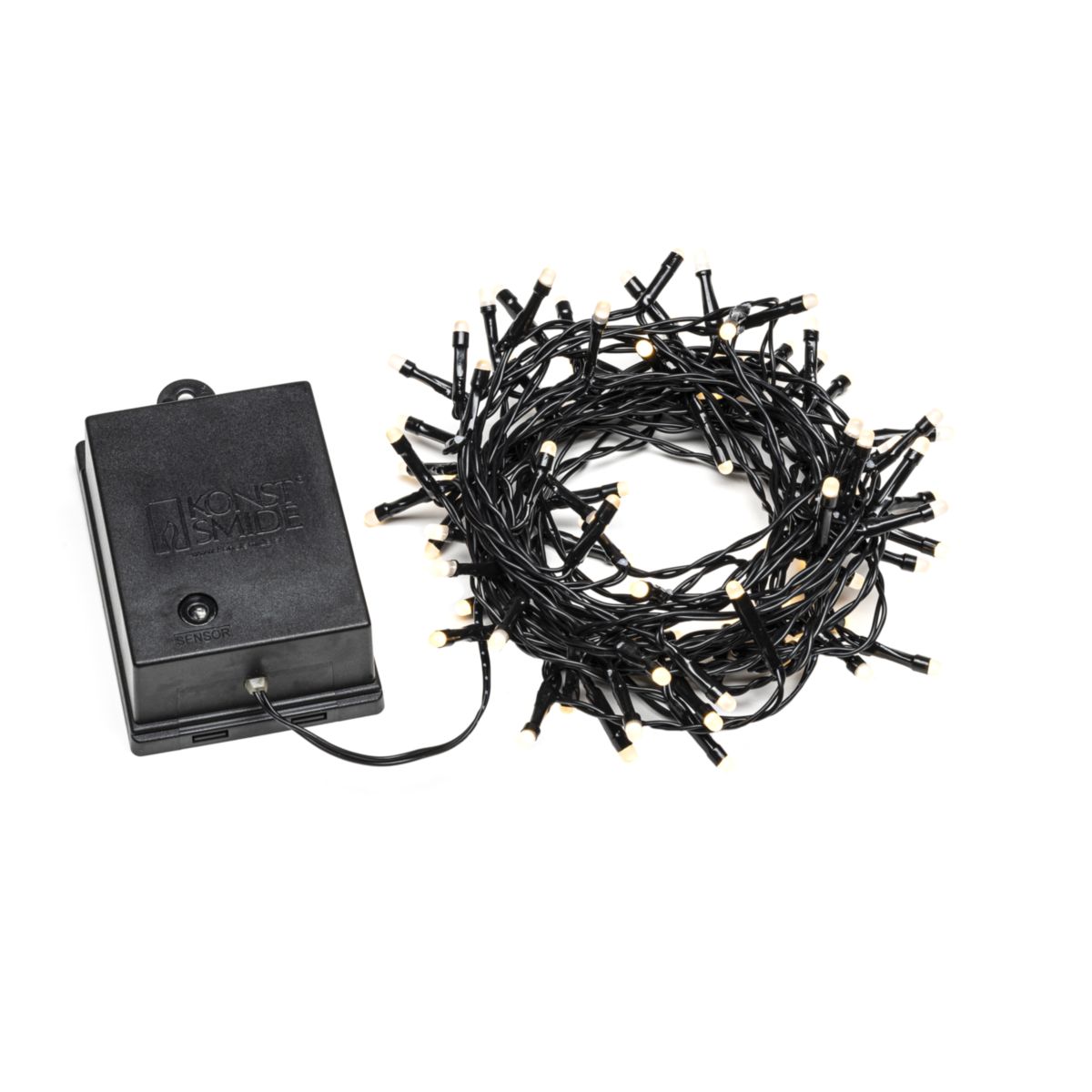 Konstsmide LED Lichterkette mit Lichtsensor und Timer