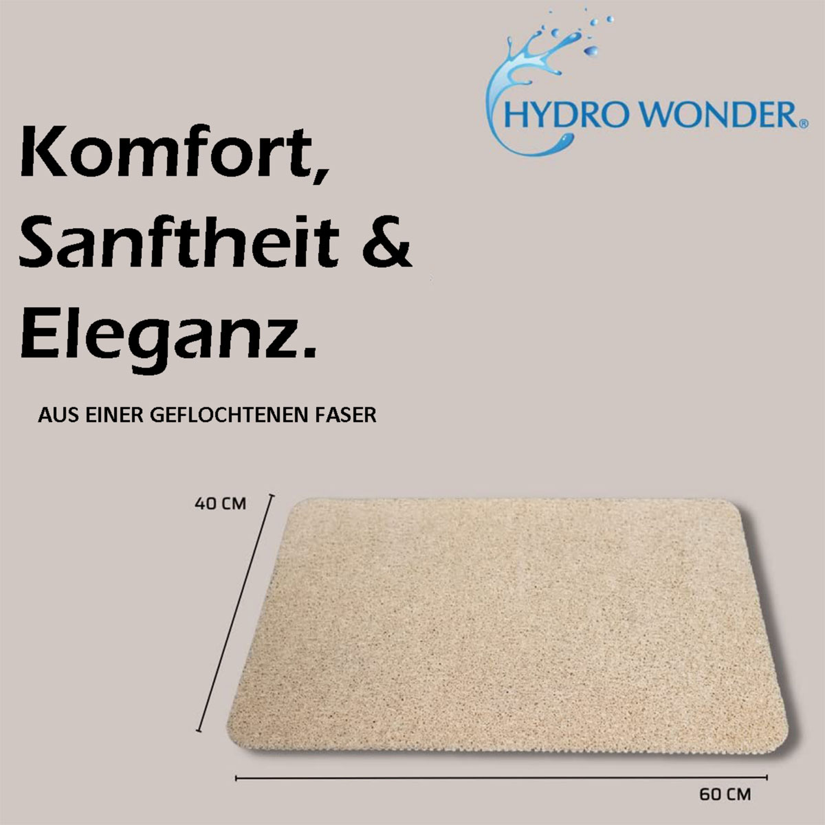 HydroWonder Sicherheits-Duschmatte, 40x60 Bild 11