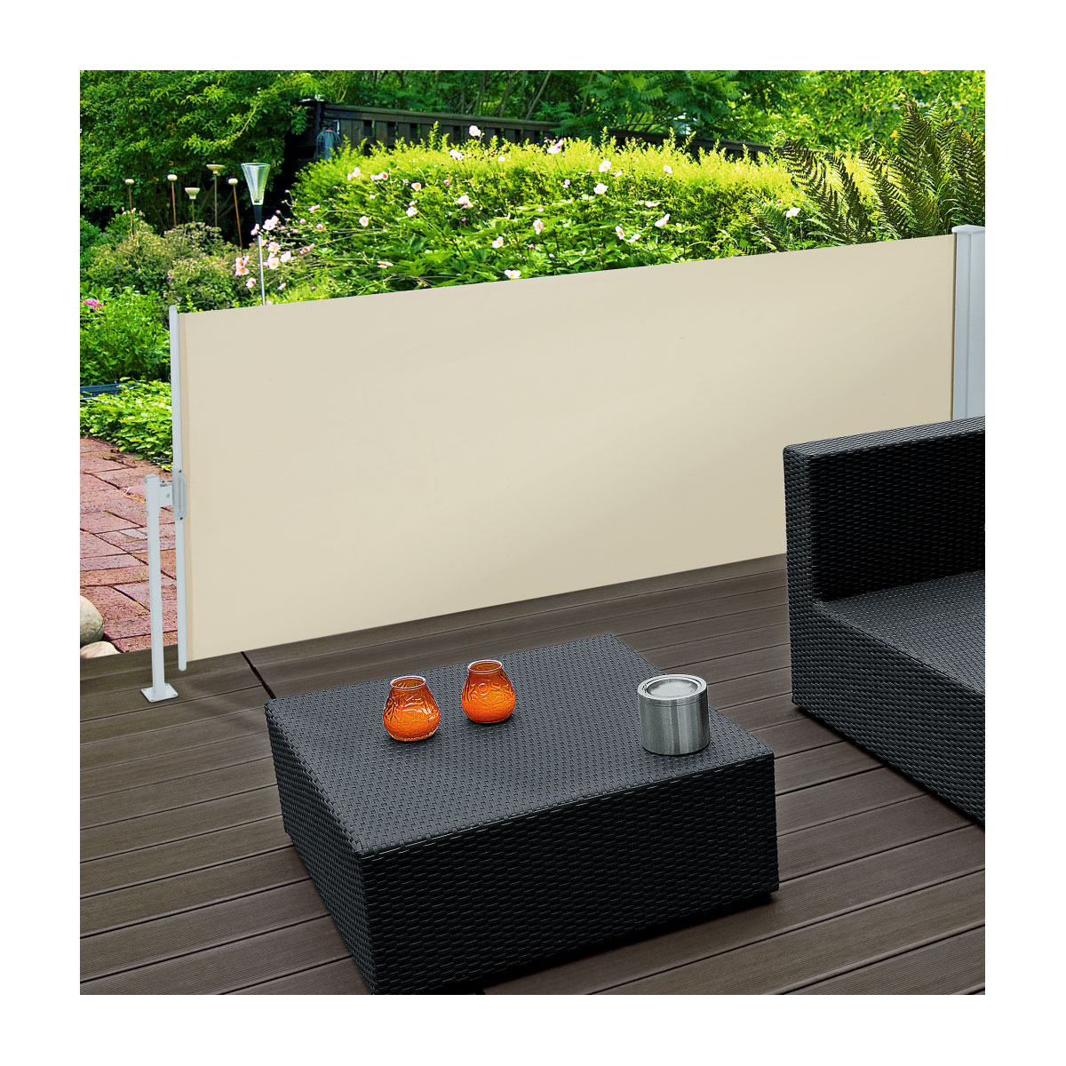 Durabil Flexibler Sichtschutz Höhe 150 cm beige Bild 3