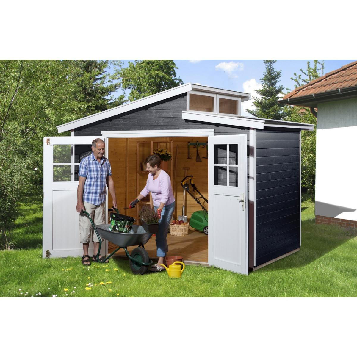 Weka Gartenhaus 226 schwarz Bild 1