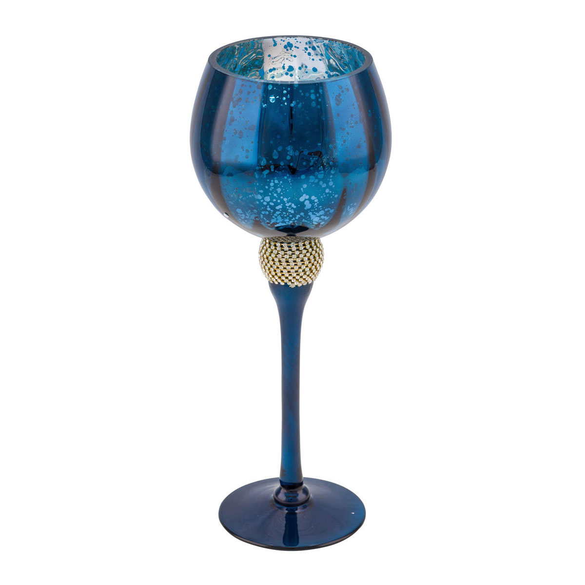 Glaskelch Durchmesser 12,5 x 30 cm petrol