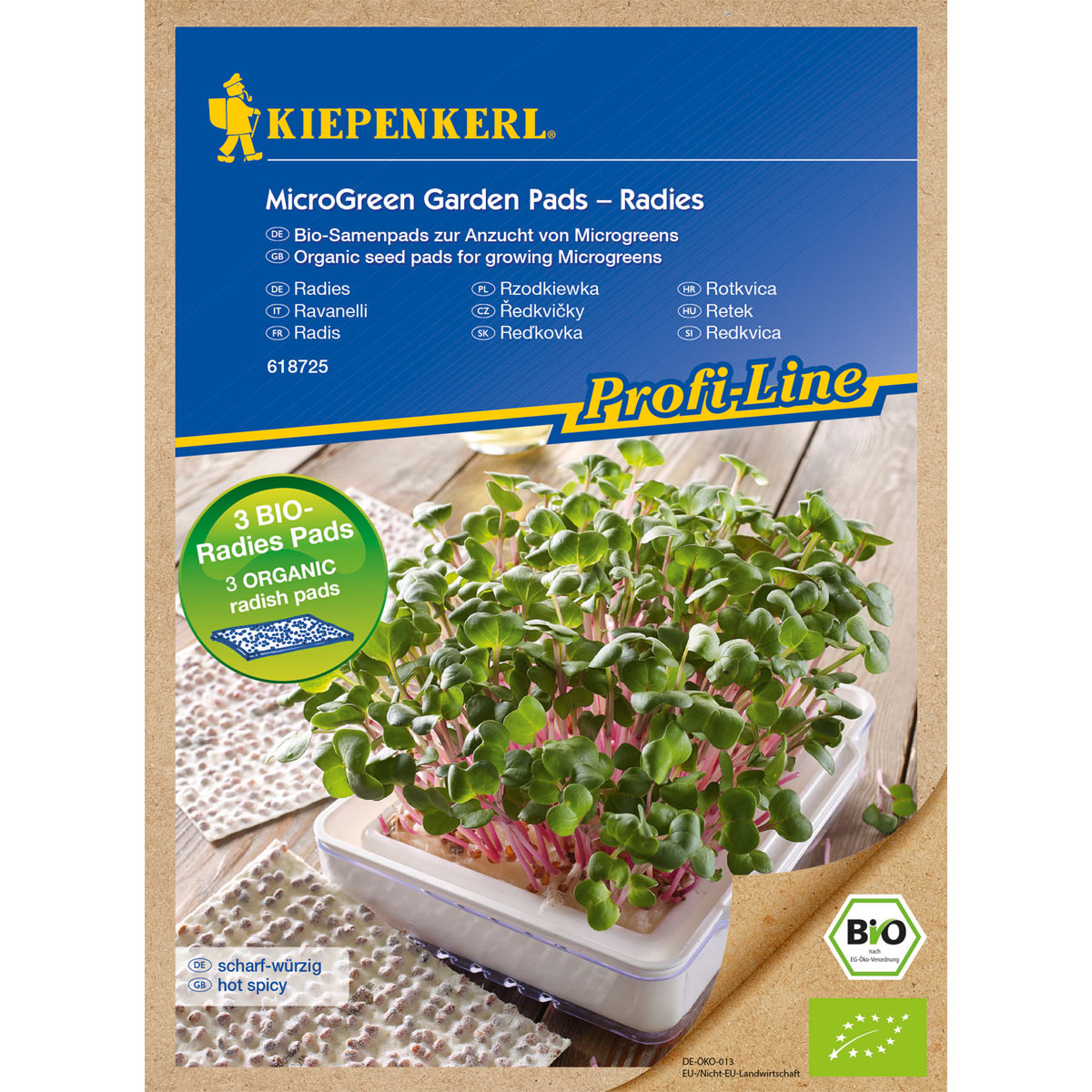 Kiepenkerl Nachfüllpads für Micro Green Garden BIO Radieschen Bild 1