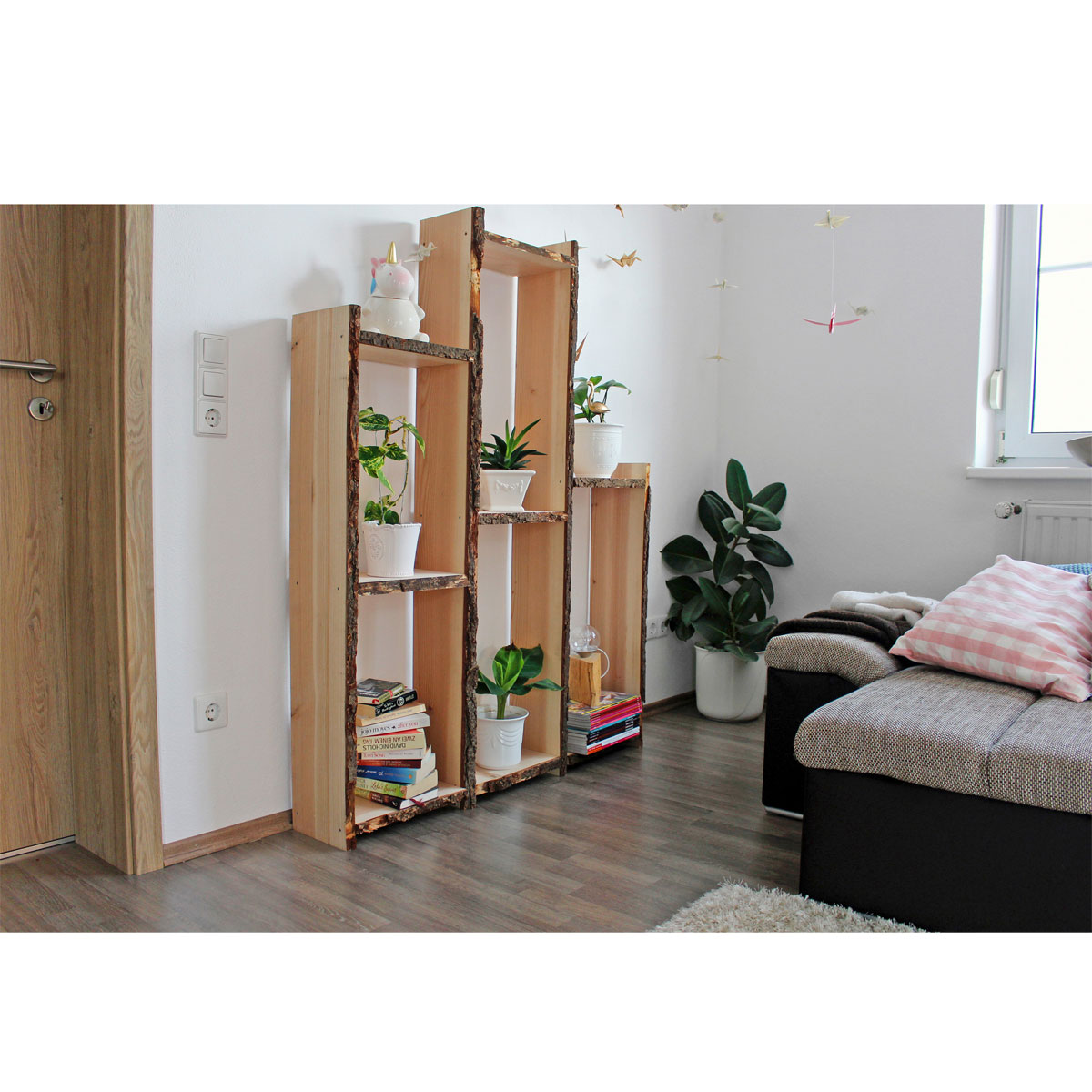 Douglasie-Massivholzbrett unbesäumt ca 120 x 36-40 cm Bild 3