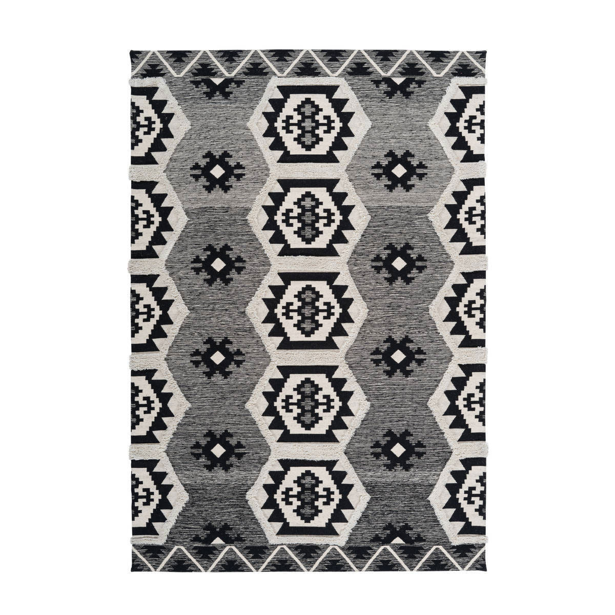 Ethno-Teppich „Ethnie 300“, grau Bild 1