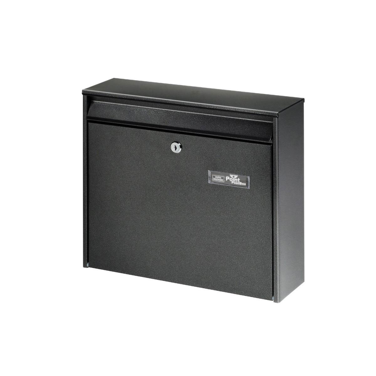 Burg Wächter Briefkasten Mail schwarz