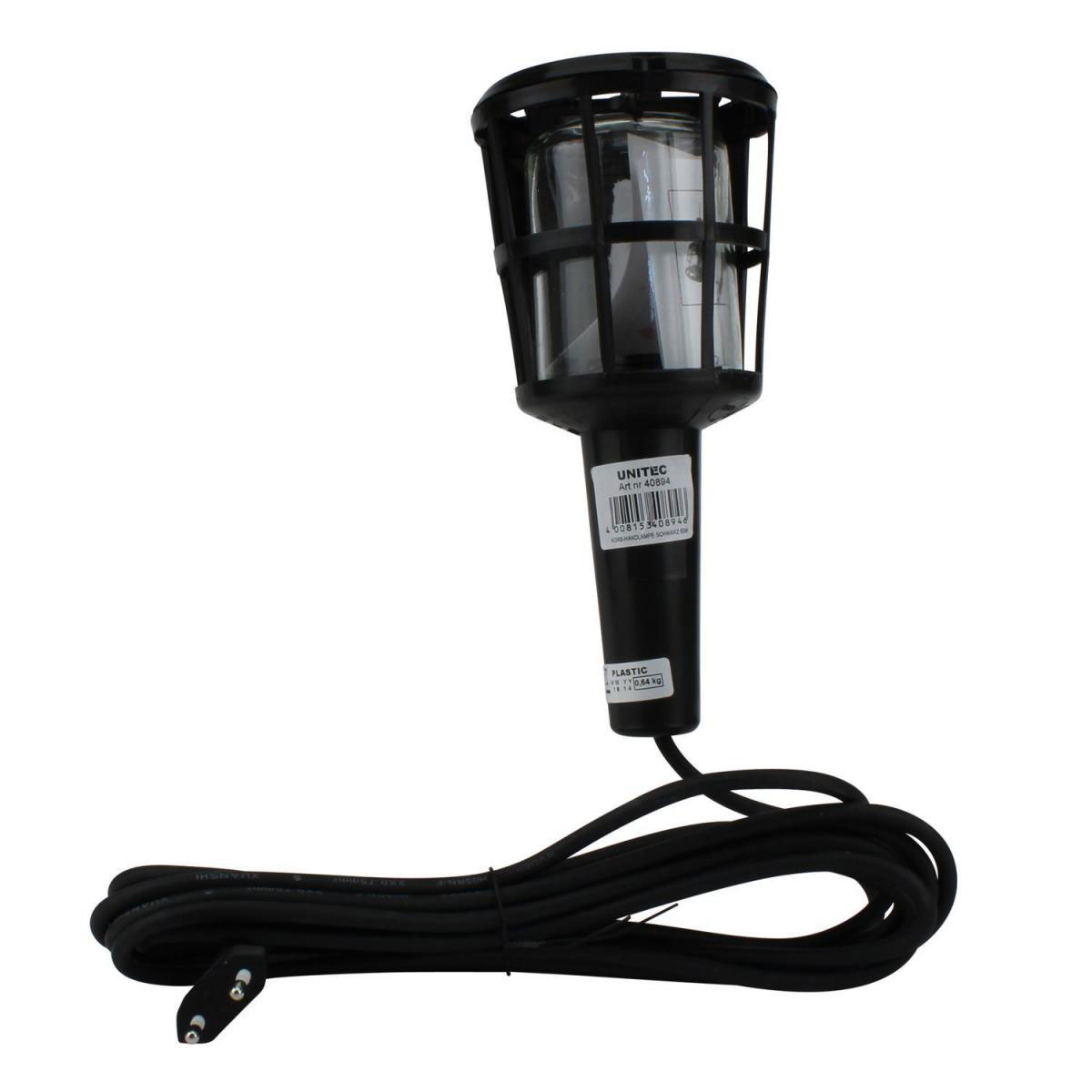 Unitec Handleuchte 60 Watt PVC mit Kunststoff Unitec Handleuchte 60 Watt PVC mit Kunststoff