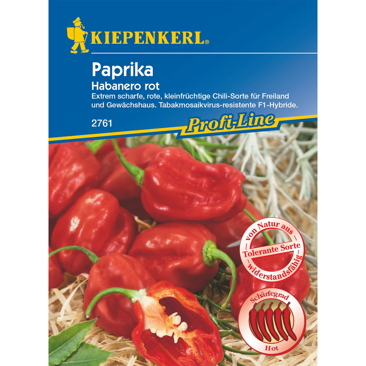 Kiepenkerl Paprika Habanero rot Bild 1
