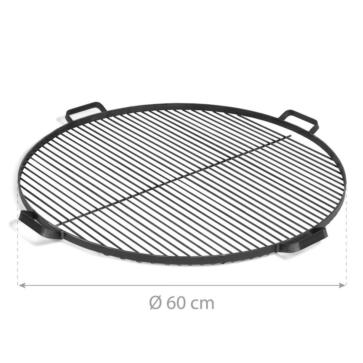 CookKing Grillrost 60 inkl. 4 Griffen 60cm Schwarz Bild 3