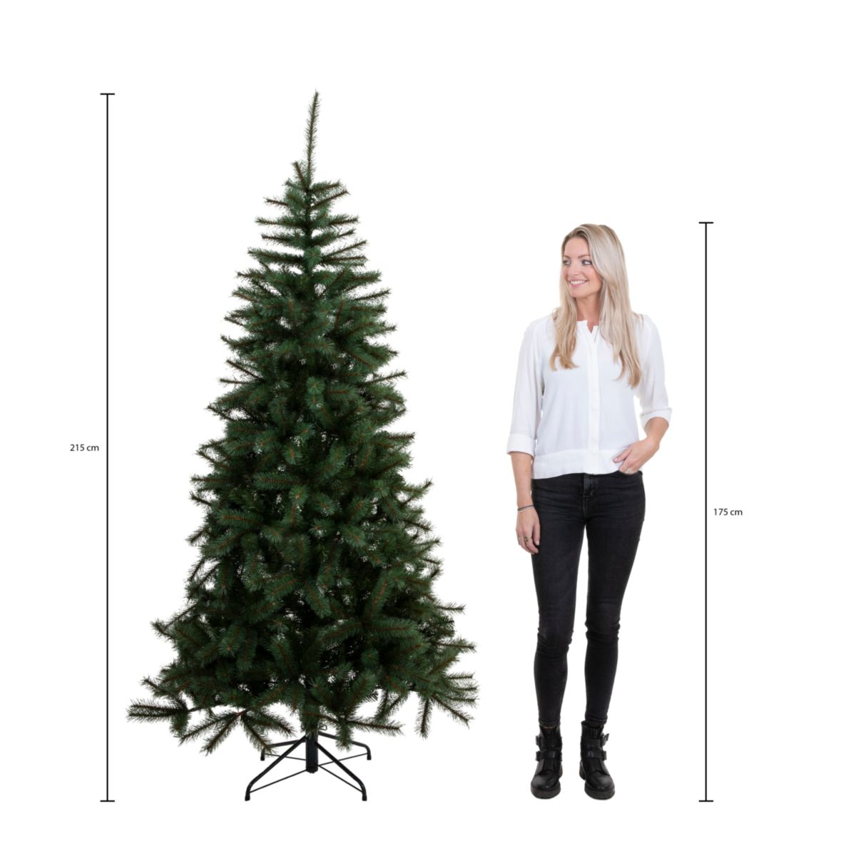 Weihnachtsbaum Charlton HxD215x127cm LEDgruen 180L Tips 805 Bild 8