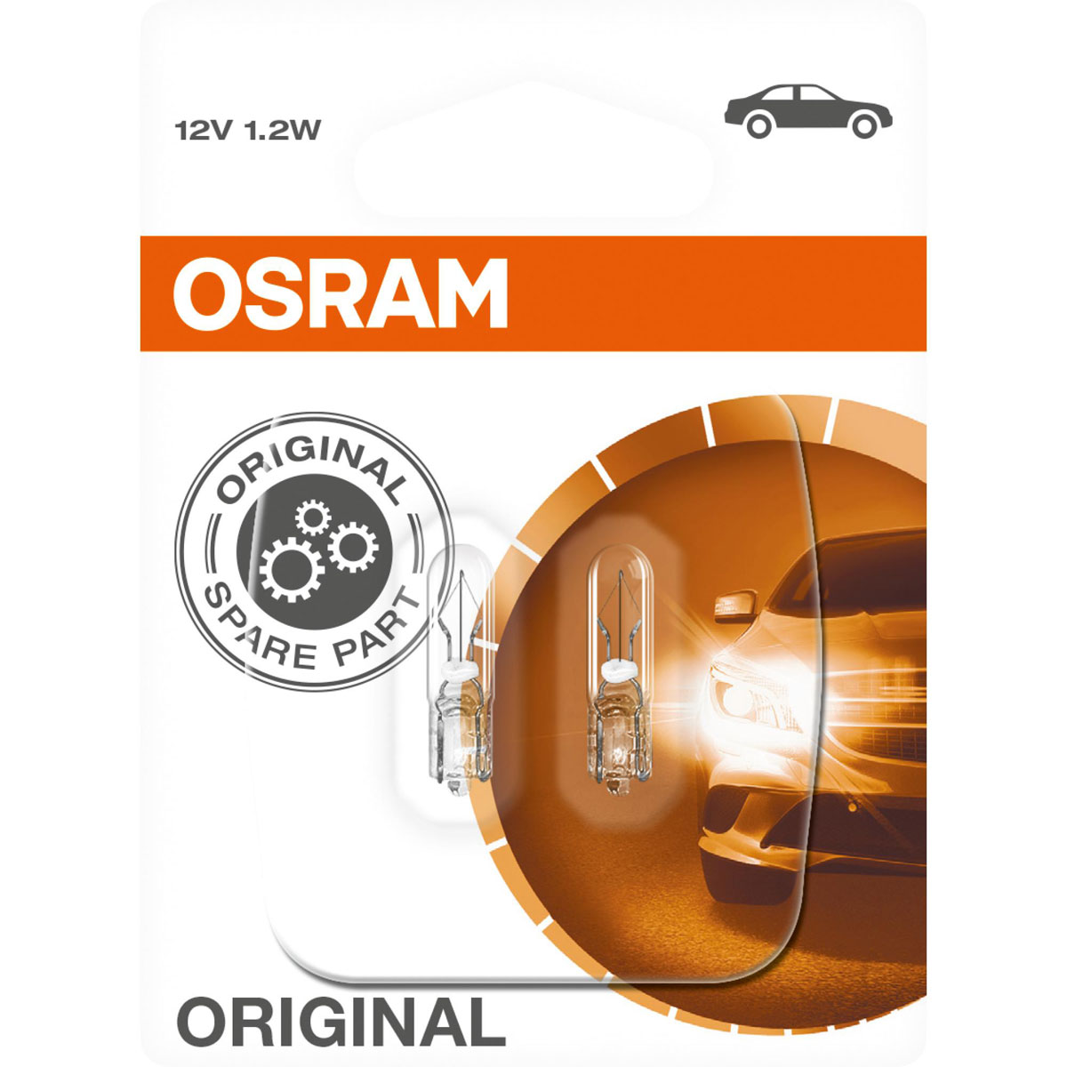Osram Autolampe W2 x 4,6D KSN 23 12 V 1,2 W Bild 1