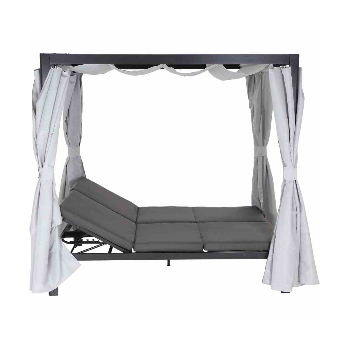 Siena Garden Sofabett „Waikiki“, mehrfach verstellbar, anthrazit/grau Bild 2