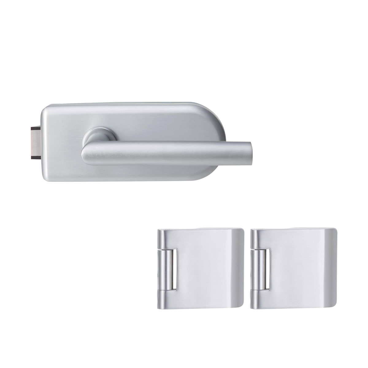 Novadoors Glastürbeschlag-Set SKS 62 Aluminium Novadoors Glastürbeschlag-Set SKS 62 Aluminium