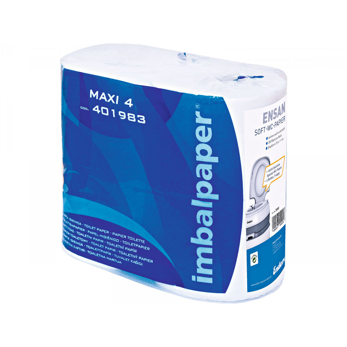 Enders Colsman Toilettenpapier Ensan Blue 4er Pack Enders Colsman Toilettenpapier Ensan Blue 4er Pack