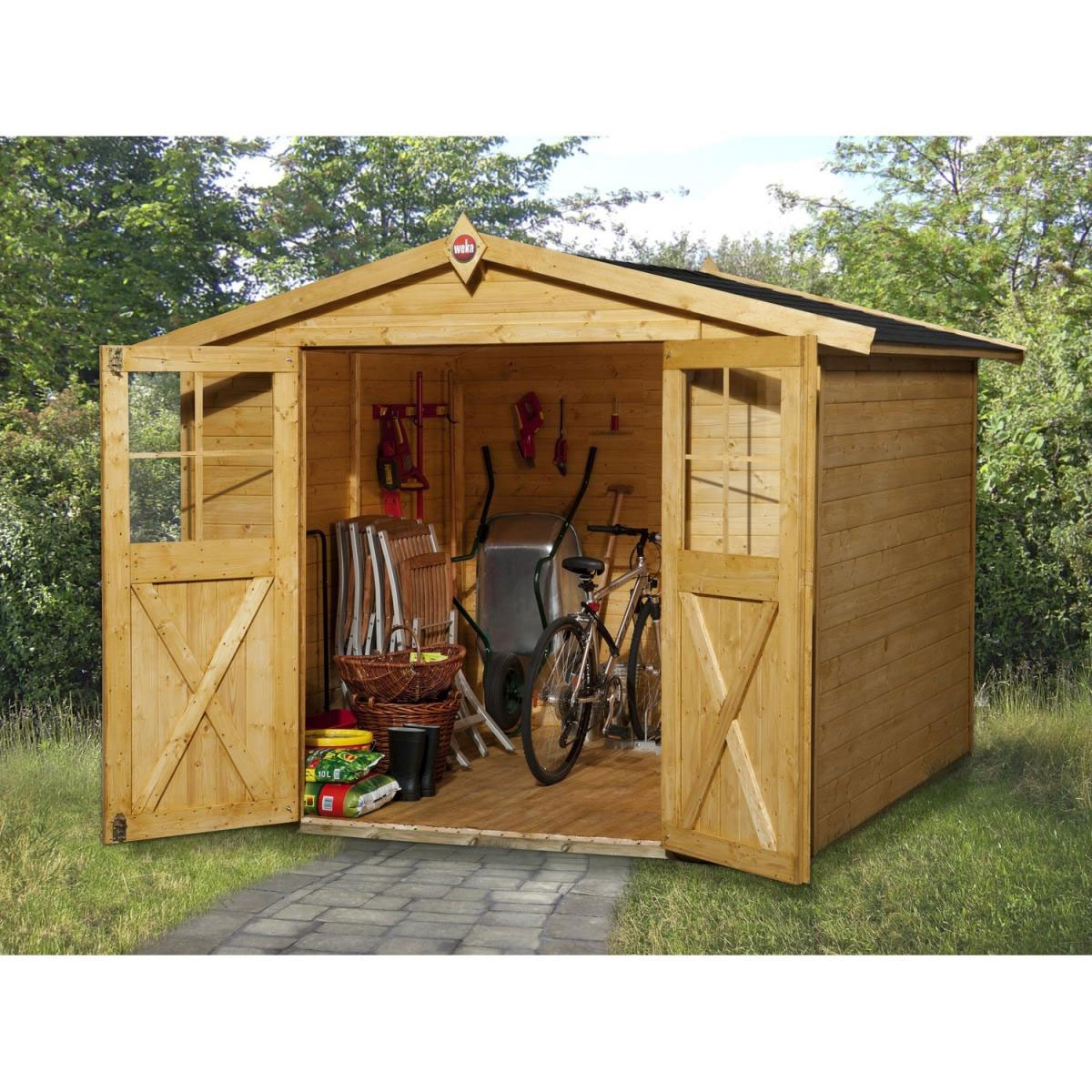 Weka Gartenhaus 316 290 x 273 x 221 cm Bild 1