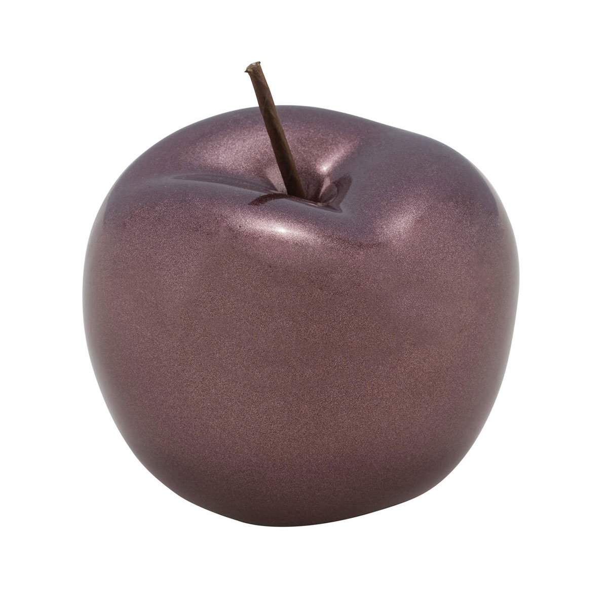 Keramik-Apfel Durchmesser 8 x 6,5 cm beere-matt