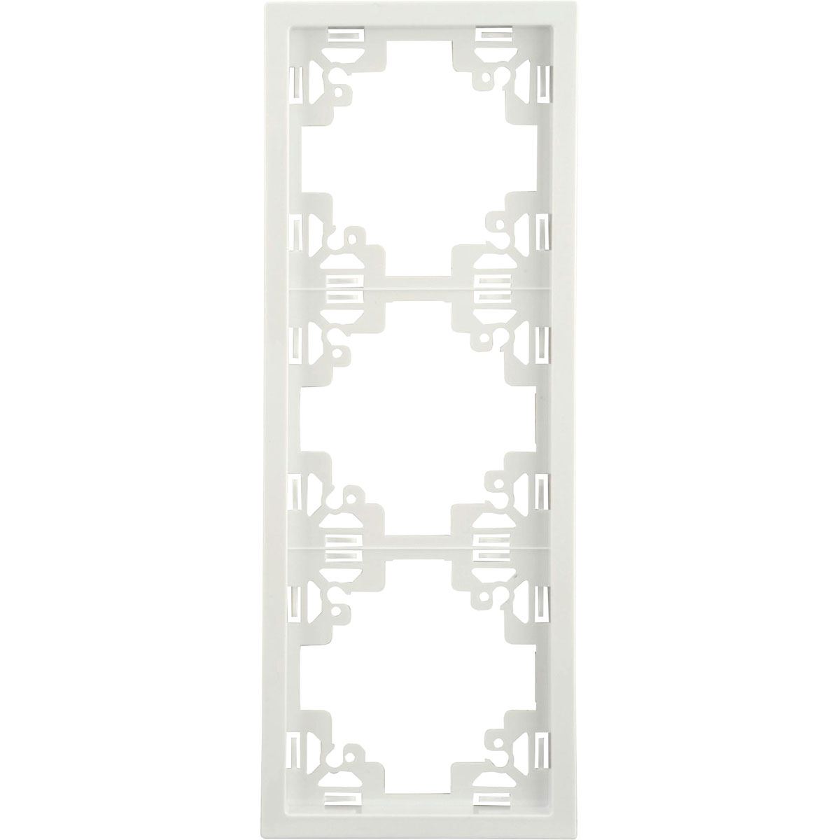 Abdeckrahmen 3-fach Sao Paulo ultraweiß