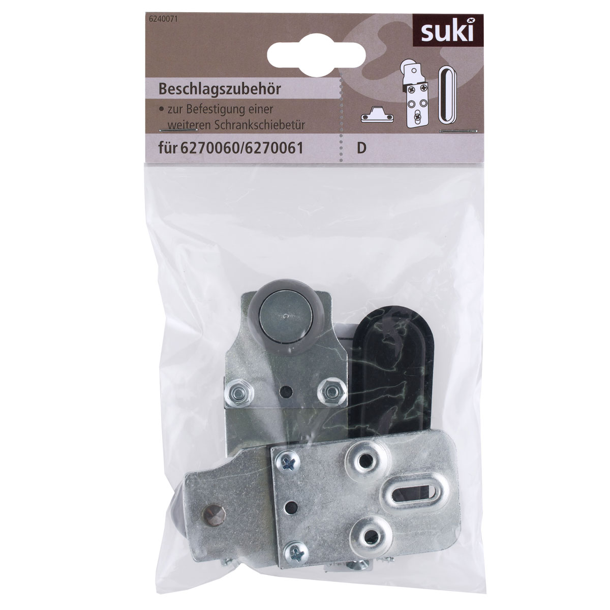 Suki Beschlagszubehör Serie D für Schiebetür-System Bild 1