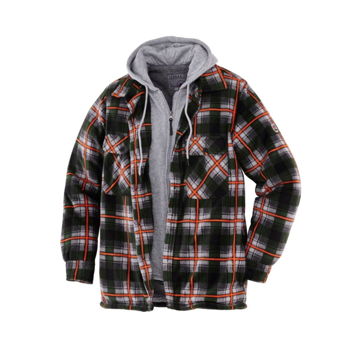 Terrax Workwear Herren Thermohemd Gr. S forstgrün orange