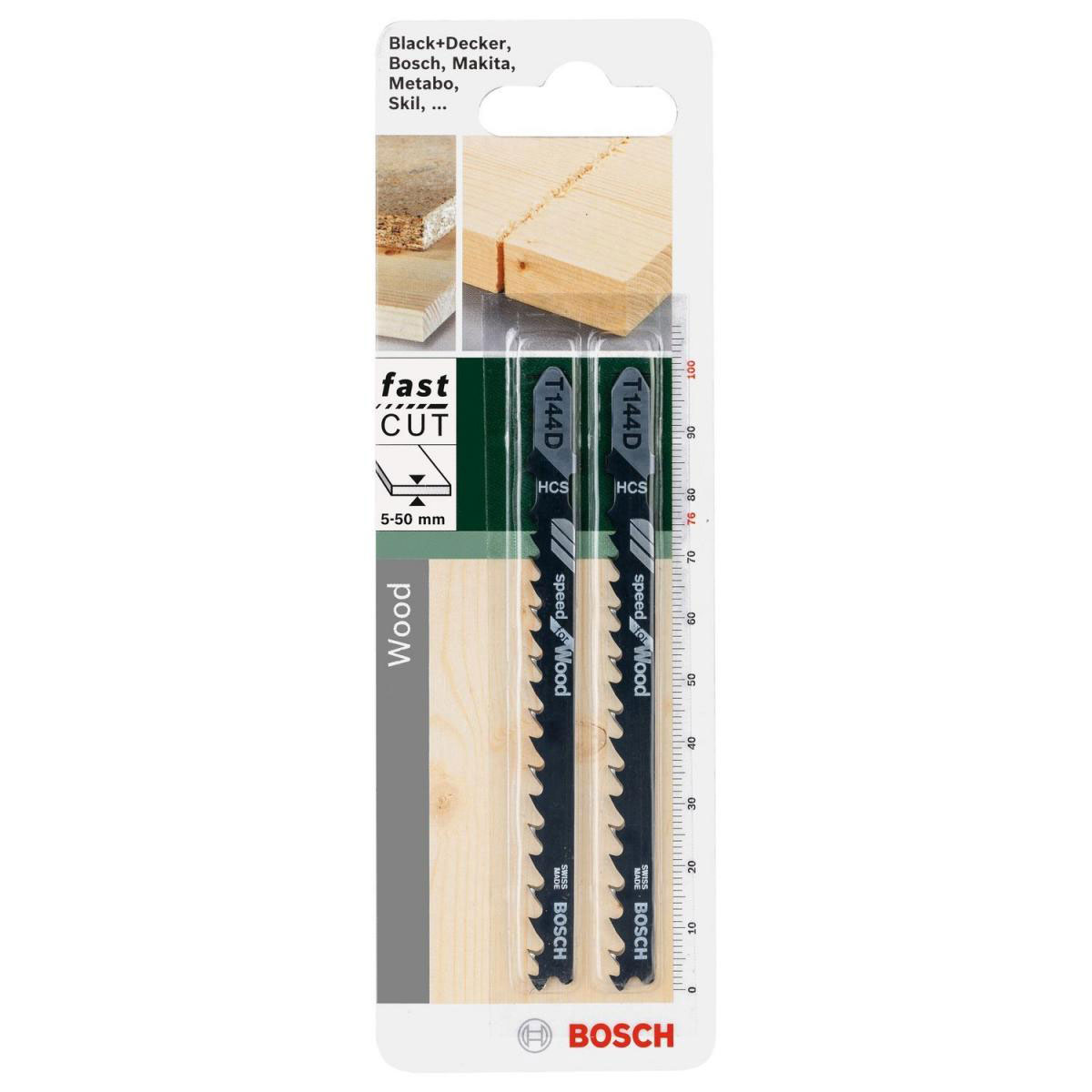 Bosch  DIY Stichsägeblatt T 144 D HCS 2 Stück Bild 2