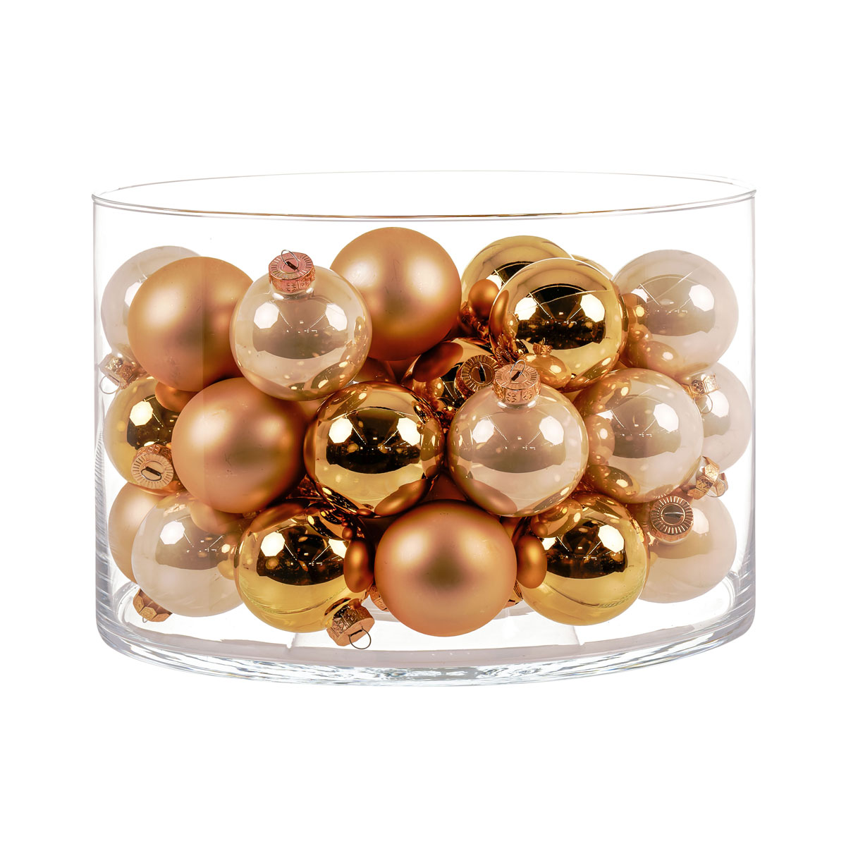 Ambientis Glaskugeln 3 cm gold Mix