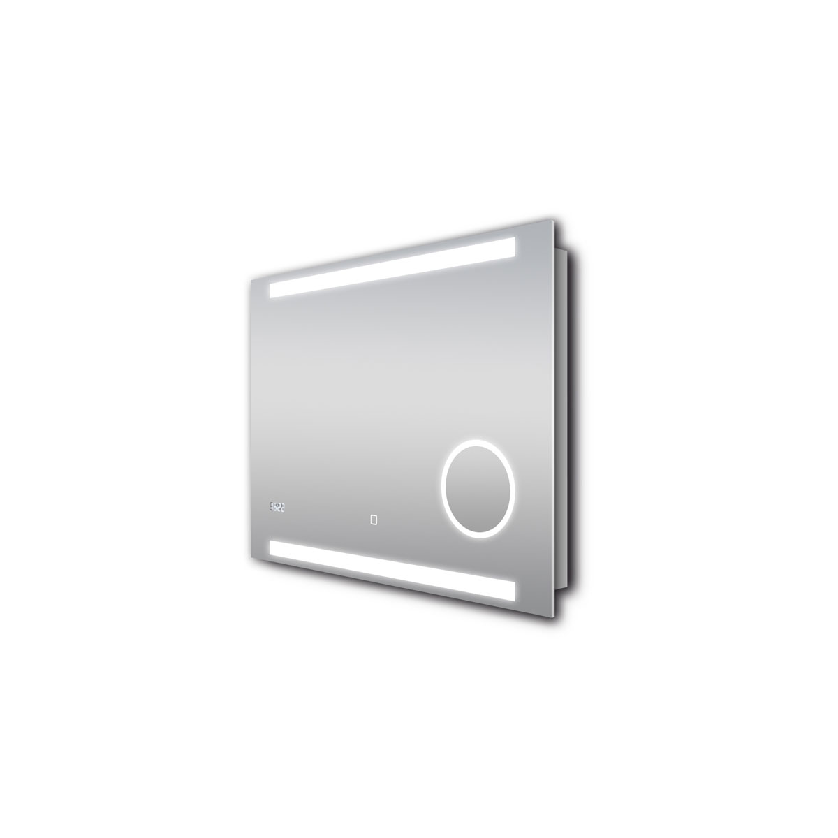 DSK  Design LED Lichtspiegel Silver Rey 80 x 60 cm Bild 2