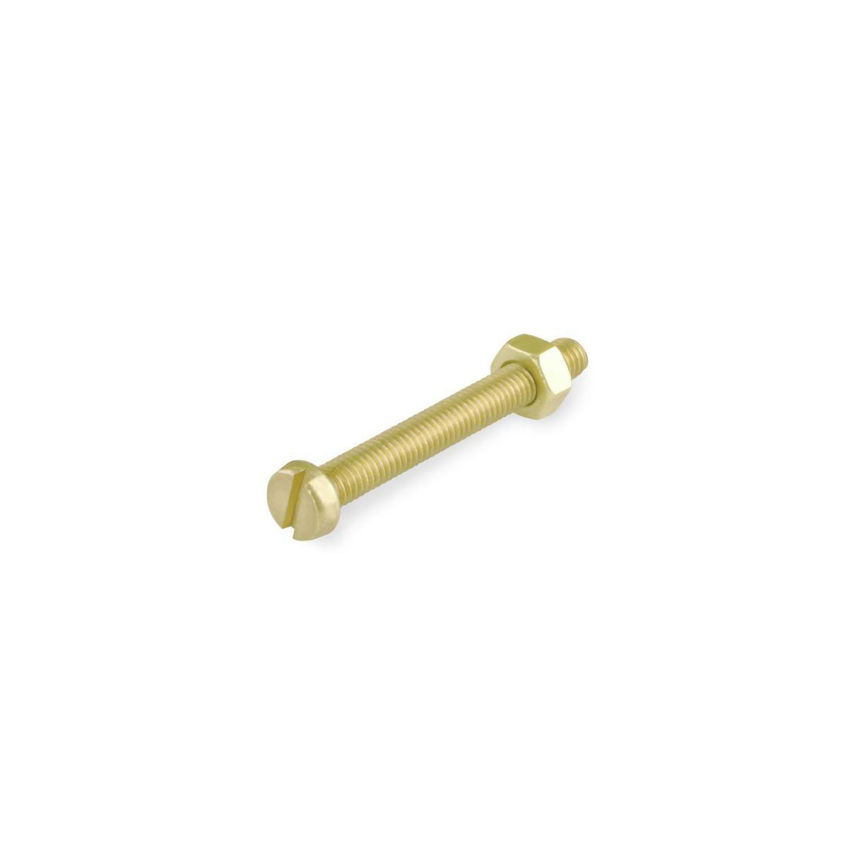 Suki Zylinderschraube Messing M3 x 10 mm Schlitz 21 Stück