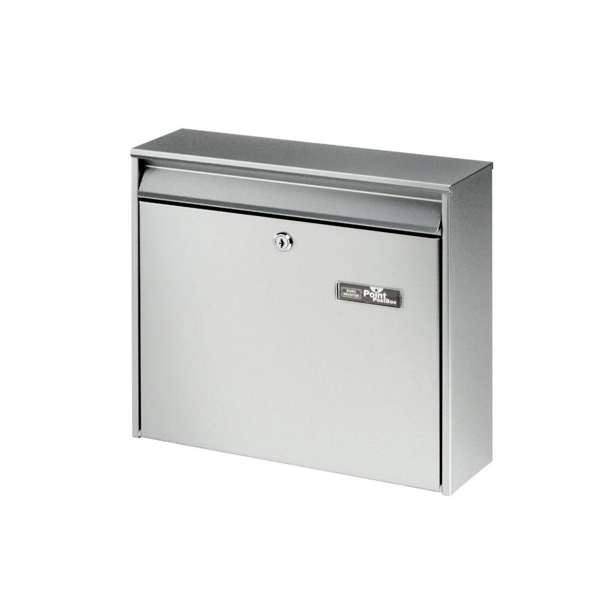 Burg Wächter Briefkasten Mail silber