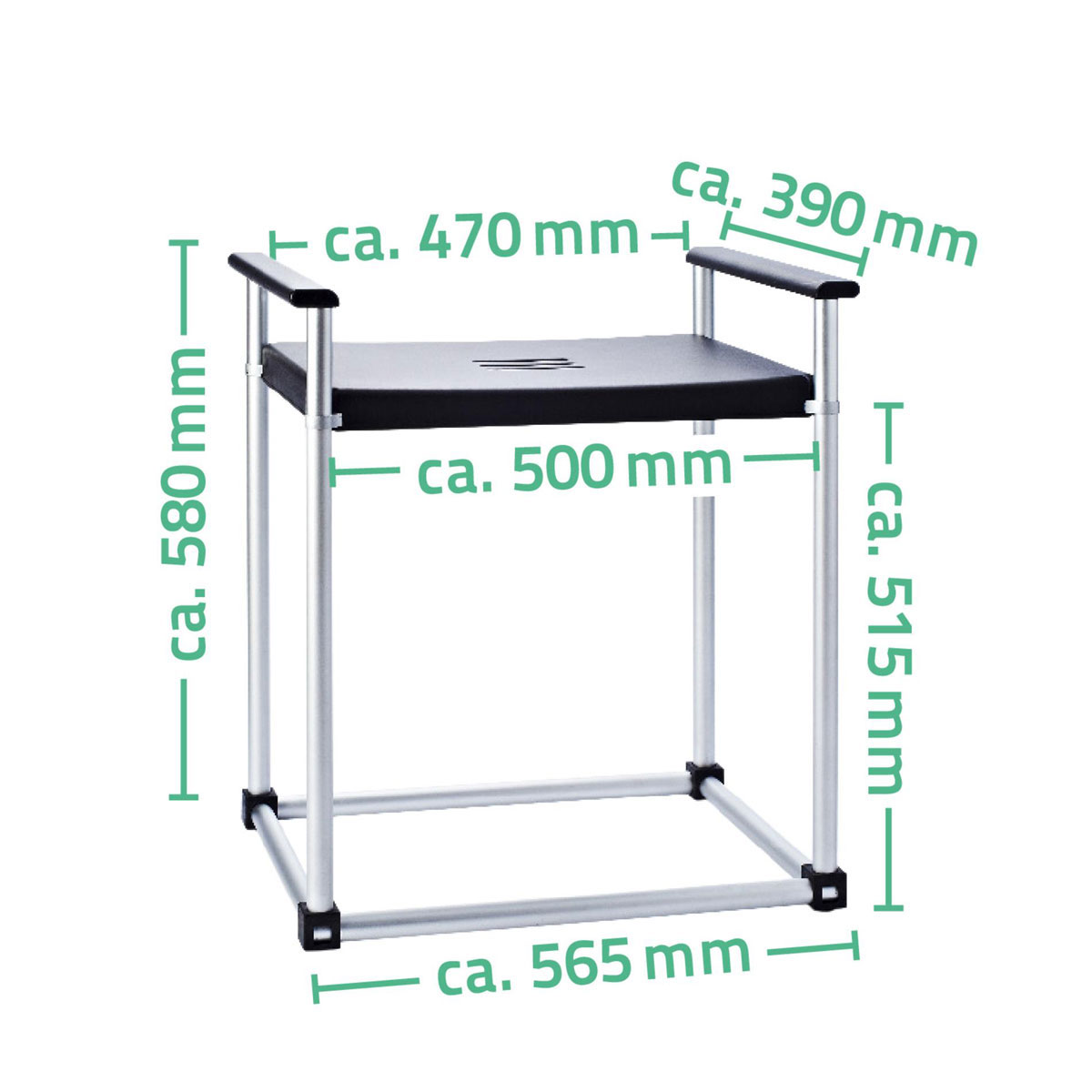 Ridder  Bad-Hocker Premium XXL schwarz Bild 4