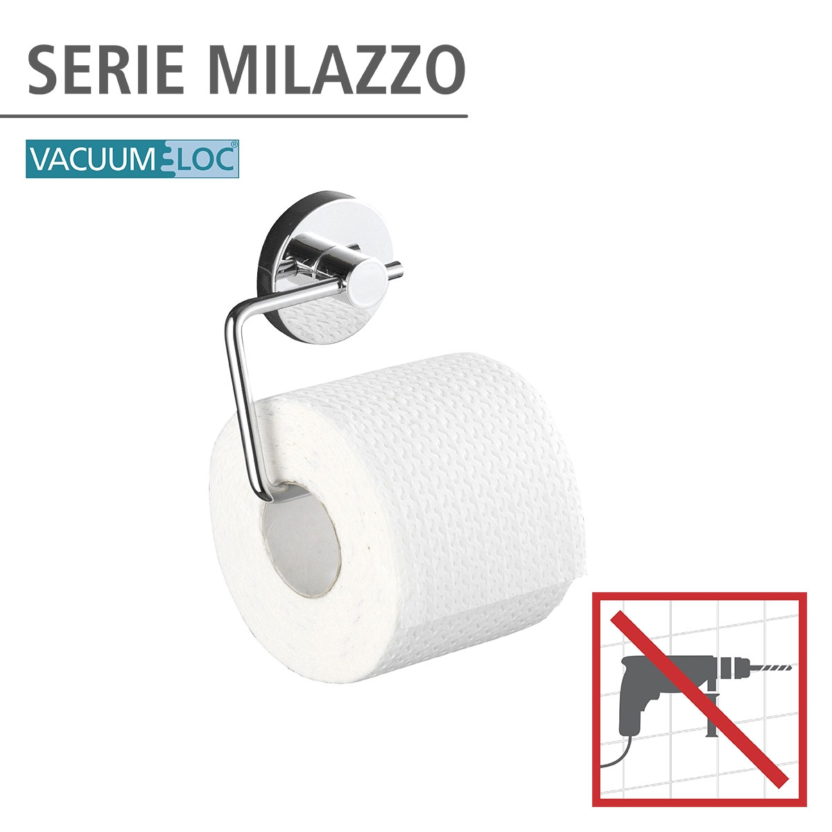 Vacuum-Loc® Toilettenpapierhalter „Milazzo“