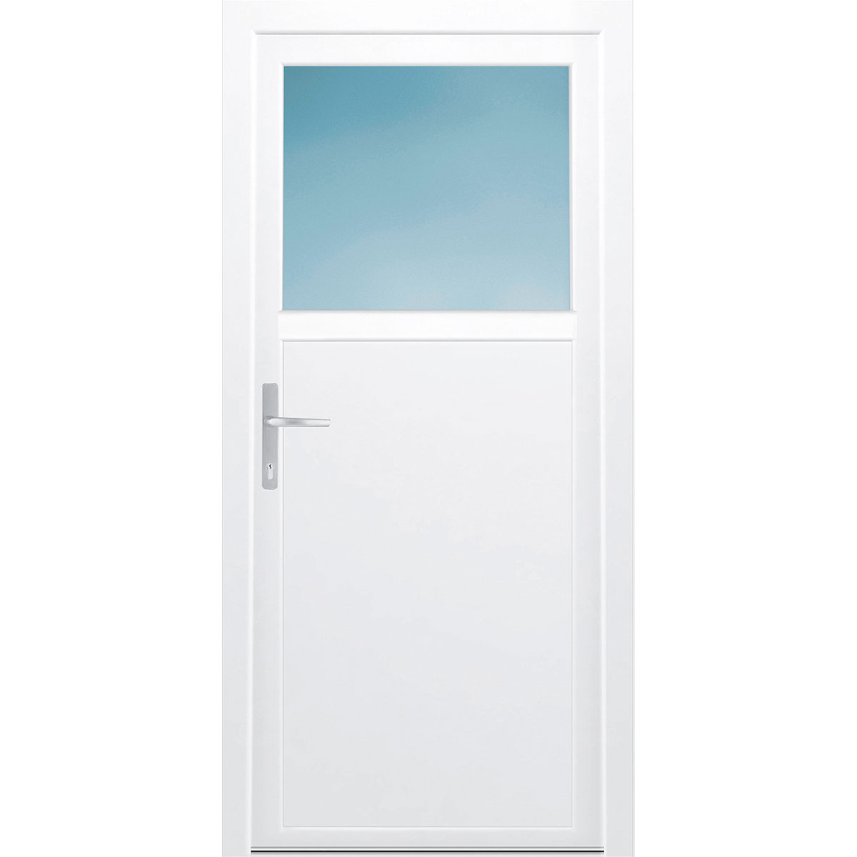 Kunststoff-Nebeneingangstür F02 Easy weiß 98 x 200 cm