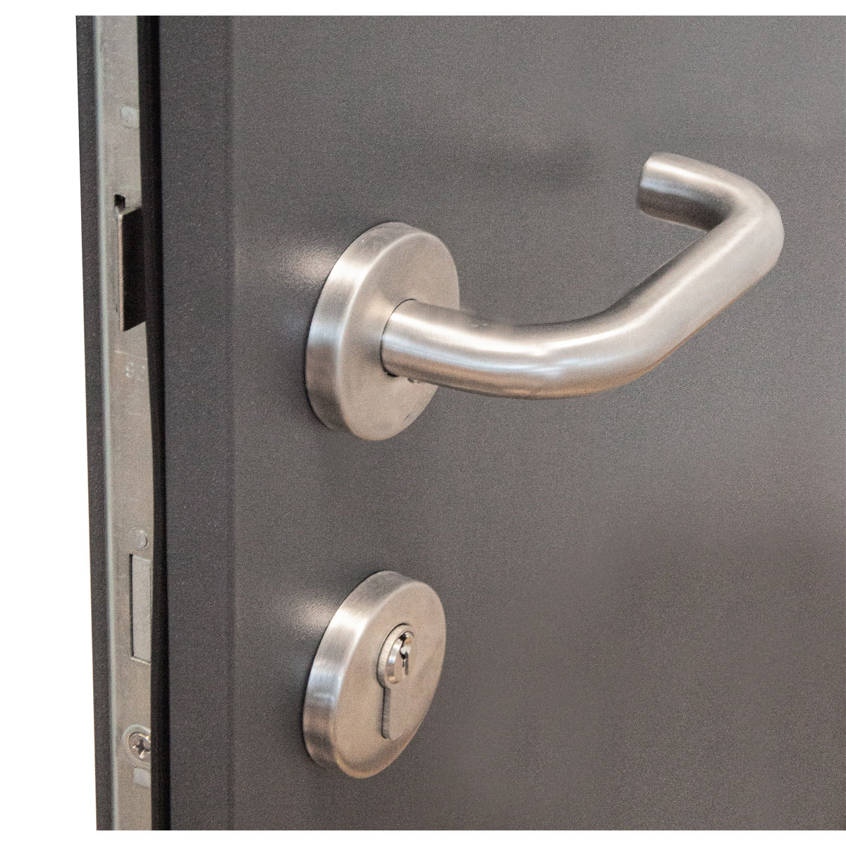 SplenDoor  Premium-Haustür Passivedoor Malmo RC2 energiesparend einbruchsicher anthrazit 110 x 210 cm rechts Bild 8