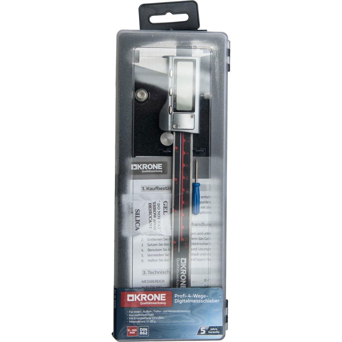 Krone Messschieber digital 150 mm Bild 2