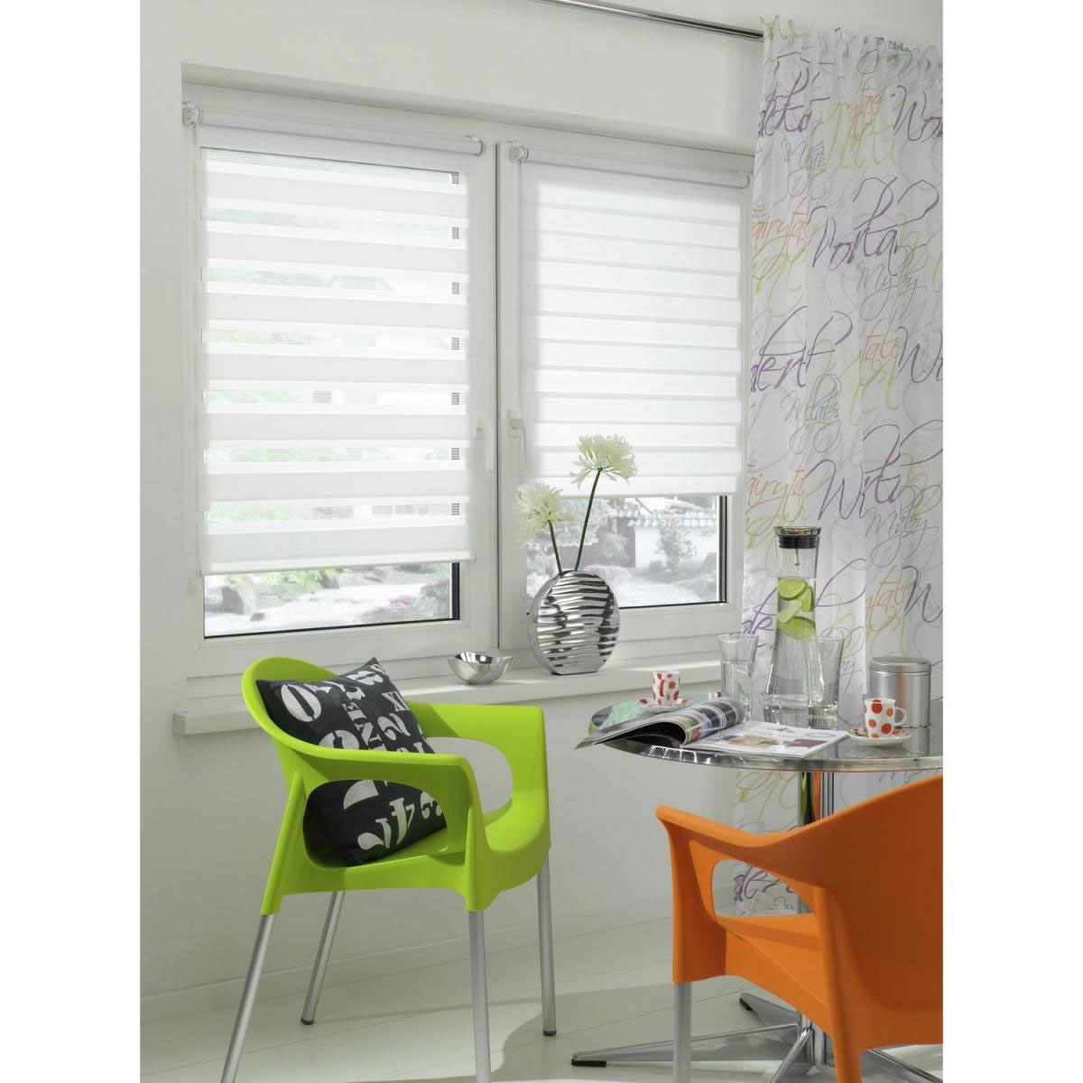 Gardinia Doppelrollo EasyFix 45 x 150 cm weiß Bild 5