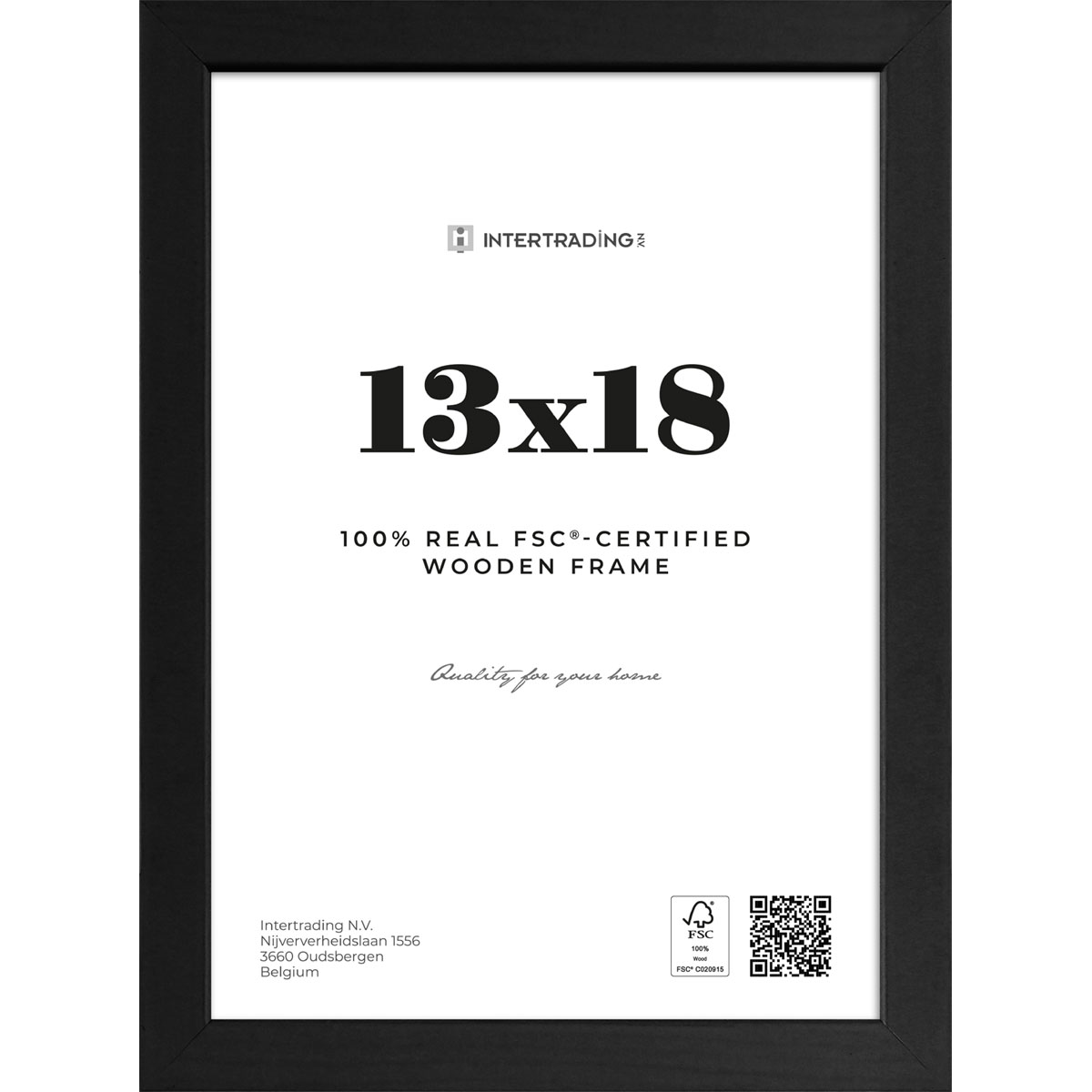 Bilderrahmen Riga 13x18 cm schwarz