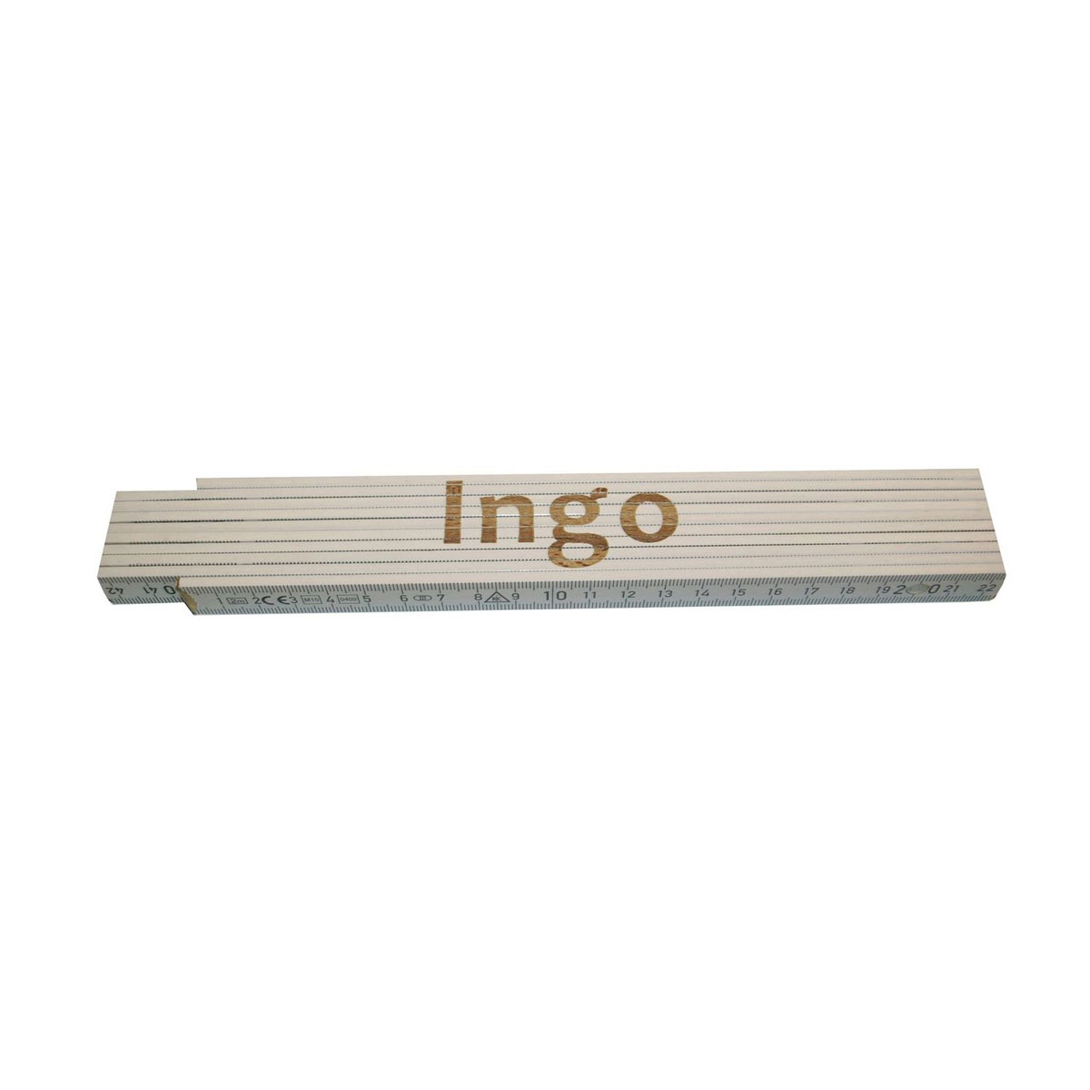 Meterstab „Ingo“, 2m, weiß