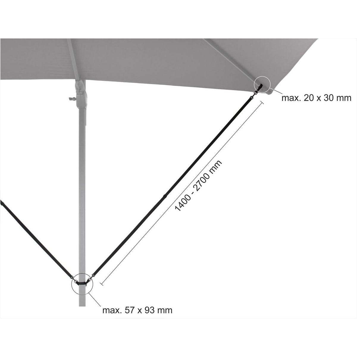 Schneider Schirme Windsicherung für Ampelschirme Bild 5